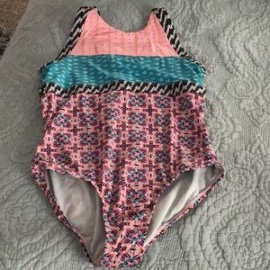 Athleta girl one piece swimsuit xl 14